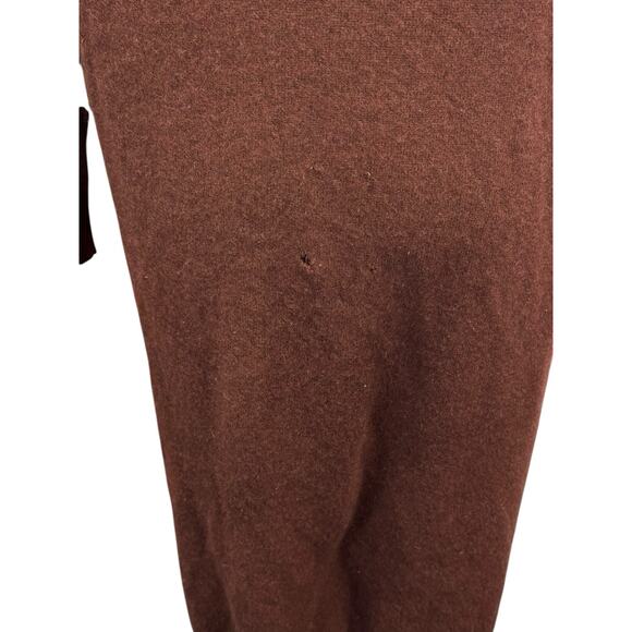 Crush 100% Cashmere Brown Long Button Cardigan Sweater Women’s Size XL - Picture 8 of 13